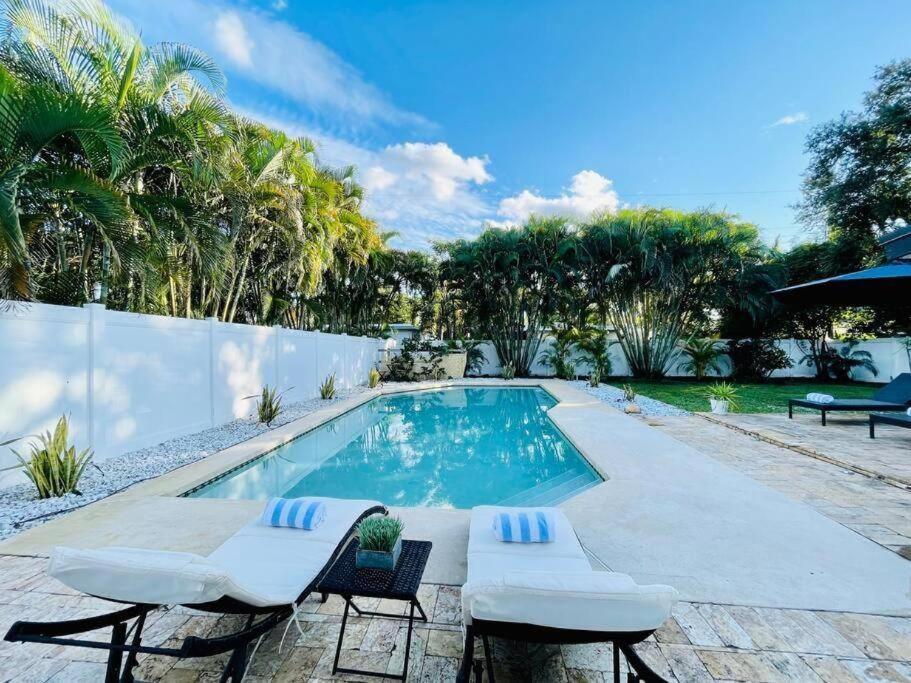 Villa Tropical Oasis House Private Pool Family Yard Fort Lauderdale Exterior foto